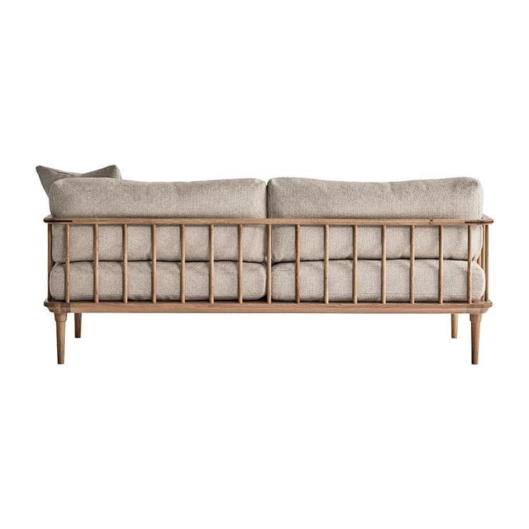 フーバ3人掛けソファ両肘木脚